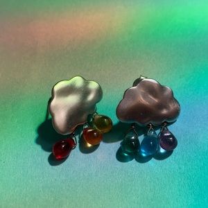 Rainbow Raindrop earrings